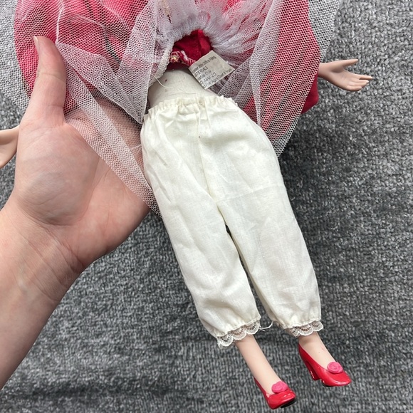 Disney Princess Belle Red Dress Gown Porcelain Doll Beauty The Beast Collectible - Picture 12 of 16